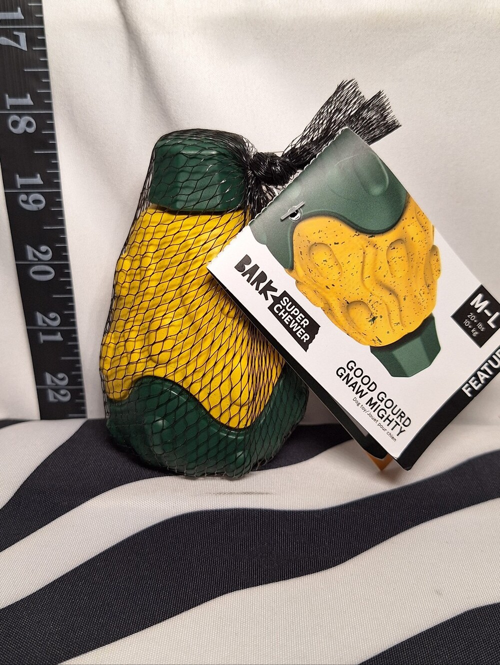 NWT Bark Super Chewer Good Gourd Gnaw Mighty Dog Toy M-L